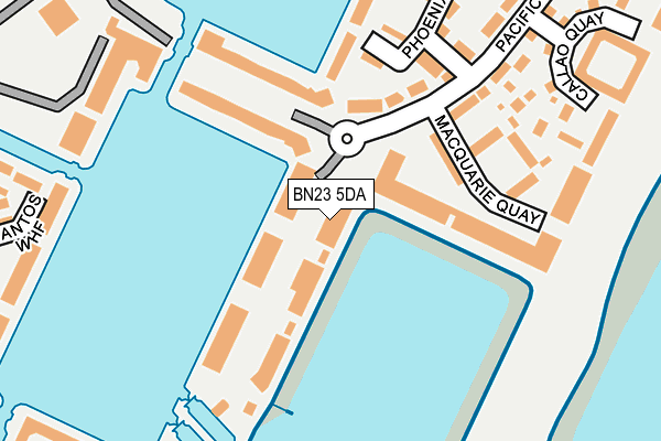 BN23 5DA map - OS OpenMap – Local (Ordnance Survey)