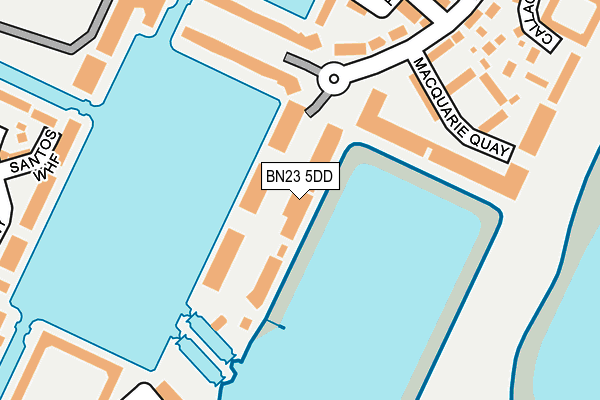 BN23 5DD map - OS OpenMap – Local (Ordnance Survey)