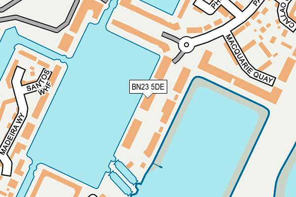 BN23 5DE map - OS OpenMap – Local (Ordnance Survey)