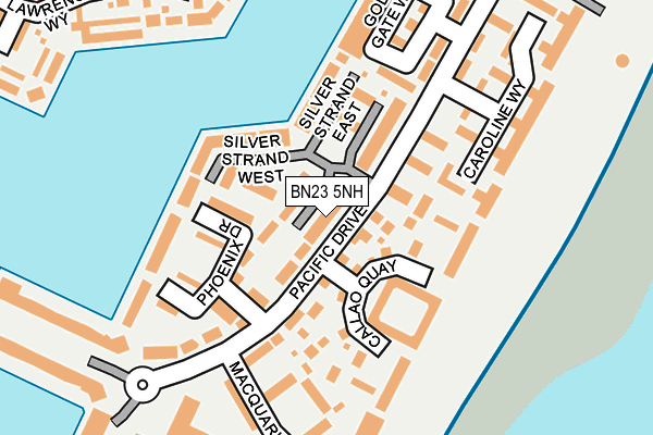 BN23 5NH map - OS OpenMap – Local (Ordnance Survey)
