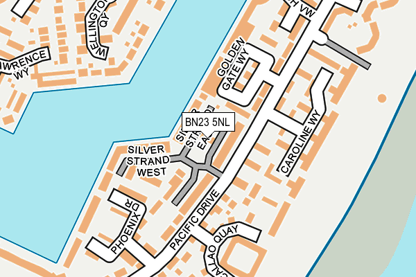 BN23 5NL map - OS OpenMap – Local (Ordnance Survey)