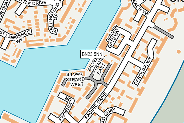 BN23 5NN map - OS OpenMap – Local (Ordnance Survey)
