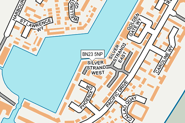 BN23 5NP map - OS OpenMap – Local (Ordnance Survey)