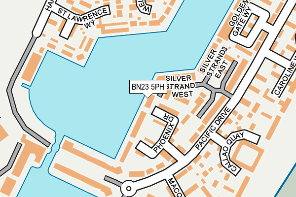 BN23 5PH map - OS OpenMap – Local (Ordnance Survey)
