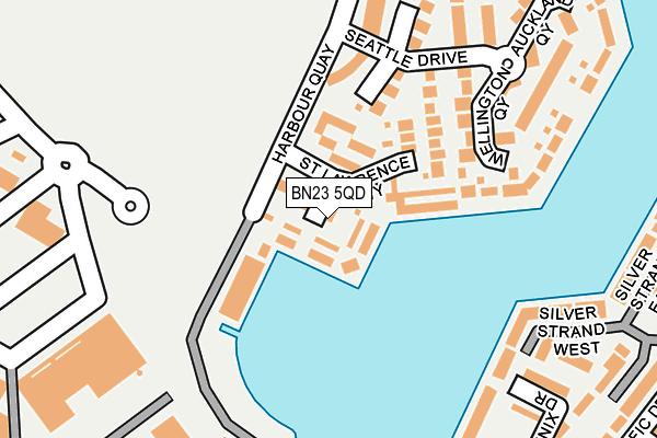 BN23 5QD map - OS OpenMap – Local (Ordnance Survey)