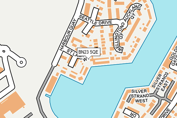 BN23 5QE map - OS OpenMap – Local (Ordnance Survey)