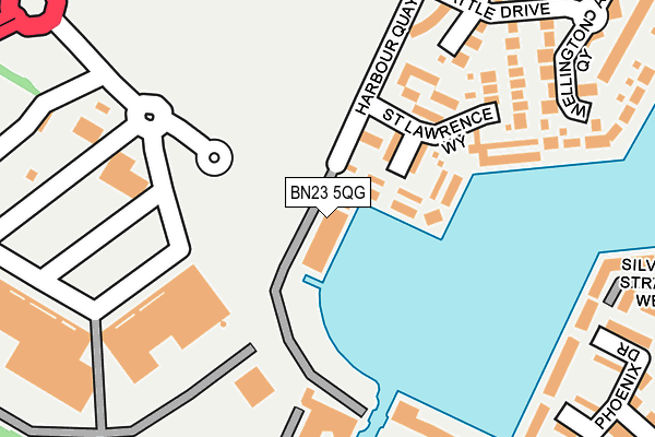 BN23 5QG map - OS OpenMap – Local (Ordnance Survey)