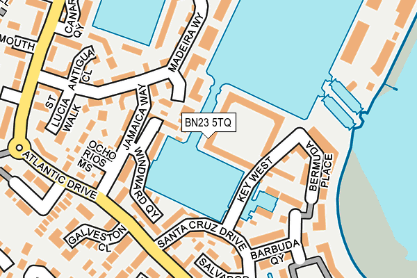 BN23 5TQ map - OS OpenMap – Local (Ordnance Survey)