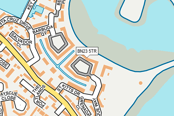 BN23 5TR map - OS OpenMap – Local (Ordnance Survey)