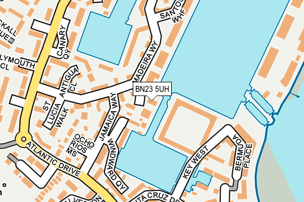BN23 5UH map - OS OpenMap – Local (Ordnance Survey)