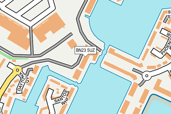 BN23 5UZ map - OS OpenMap – Local (Ordnance Survey)