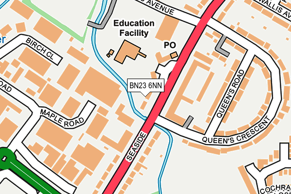 BN23 6NN map - OS OpenMap – Local (Ordnance Survey)