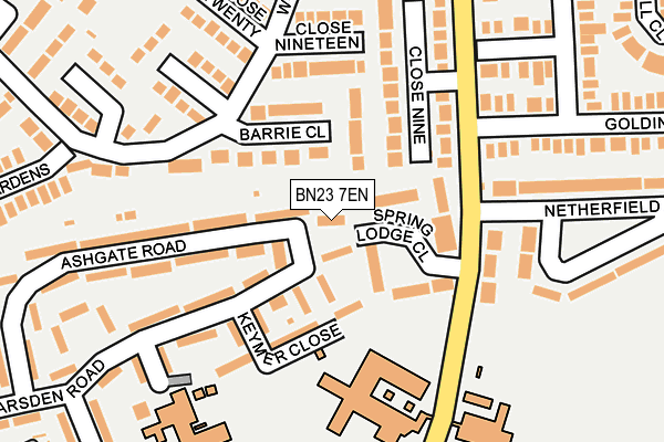 BN23 7EN map - OS OpenMap – Local (Ordnance Survey)