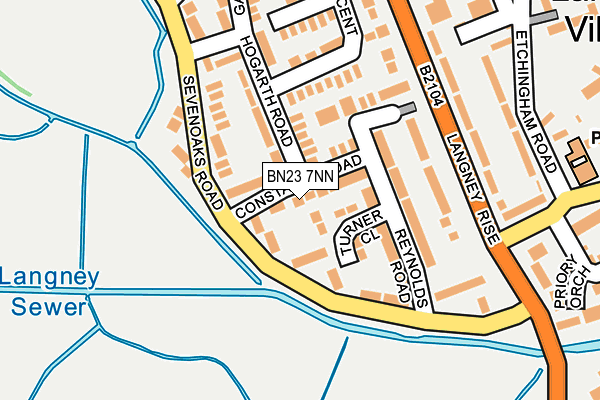 BN23 7NN map - OS OpenMap – Local (Ordnance Survey)