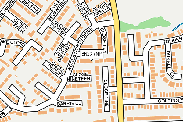 BN23 7NP map - OS OpenMap – Local (Ordnance Survey)