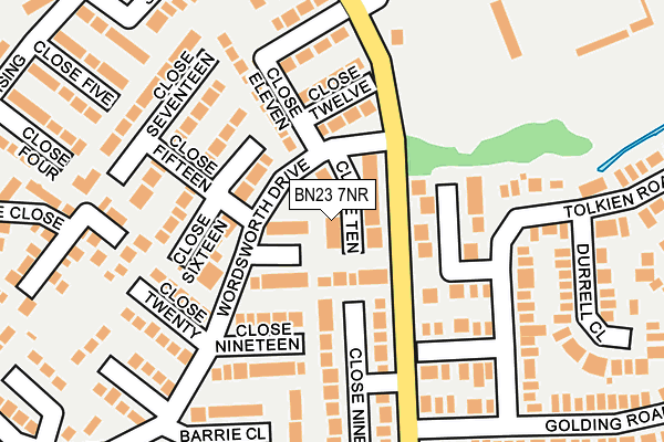 BN23 7NR map - OS OpenMap – Local (Ordnance Survey)