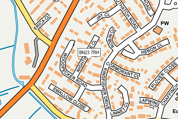 BN23 7RH map - OS OpenMap – Local (Ordnance Survey)