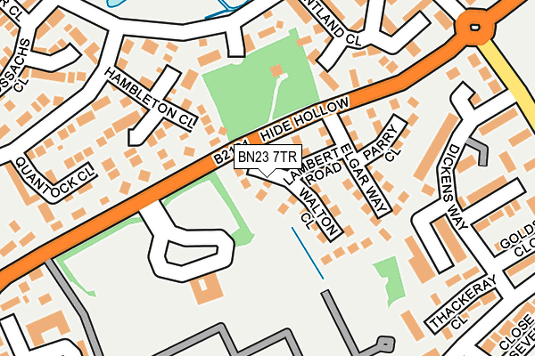 BN23 7TR map - OS OpenMap – Local (Ordnance Survey)