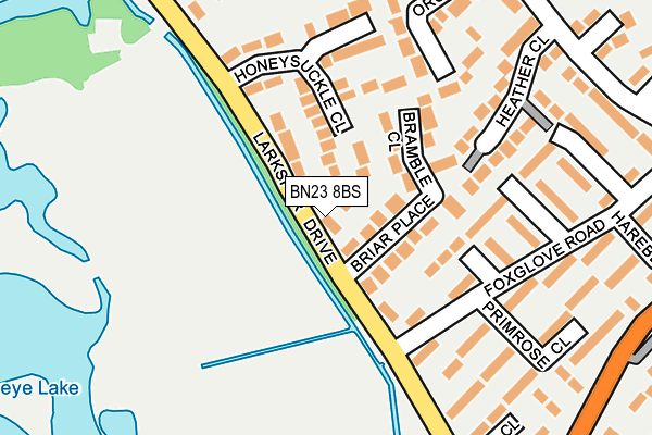 BN23 8BS map - OS OpenMap – Local (Ordnance Survey)