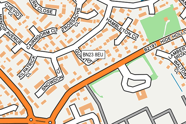 BN23 8EU map - OS OpenMap – Local (Ordnance Survey)