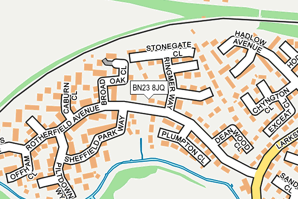 BN23 8JQ map - OS OpenMap – Local (Ordnance Survey)