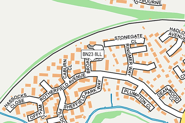 BN23 8LL map - OS OpenMap – Local (Ordnance Survey)
