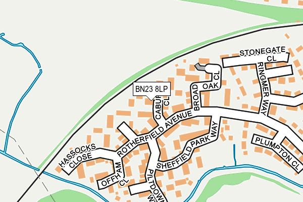 BN23 8LP map - OS OpenMap – Local (Ordnance Survey)