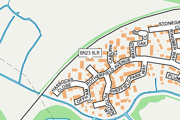 BN23 8LR map - OS OpenMap – Local (Ordnance Survey)