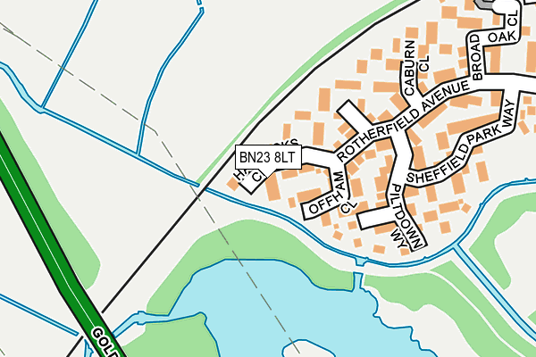 BN23 8LT map - OS OpenMap – Local (Ordnance Survey)