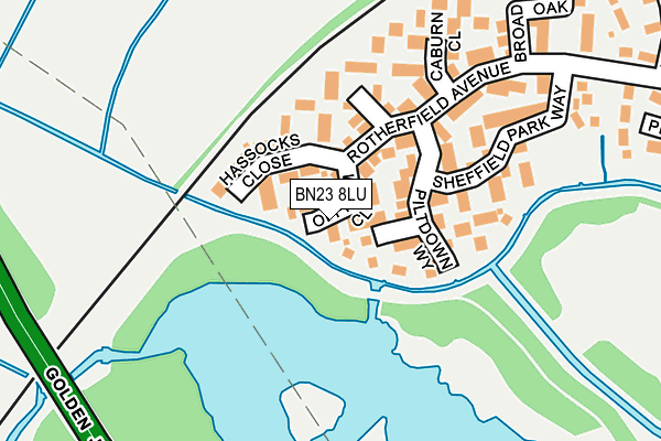 BN23 8LU map - OS OpenMap – Local (Ordnance Survey)