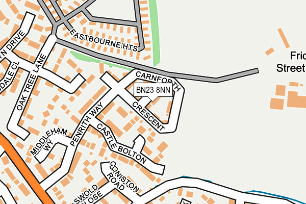 BN23 8NN map - OS OpenMap – Local (Ordnance Survey)