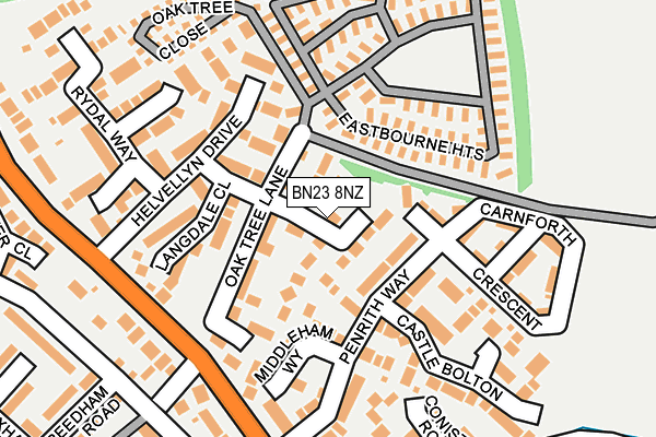 BN23 8NZ map - OS OpenMap – Local (Ordnance Survey)