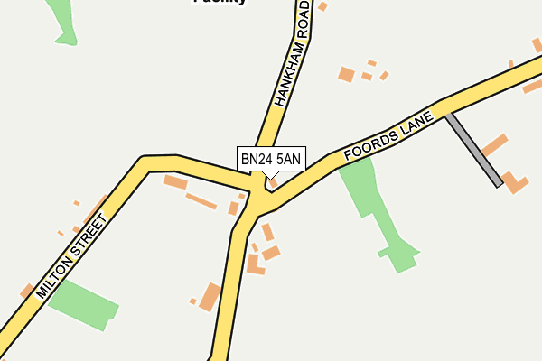 BN24 5AN map - OS OpenMap – Local (Ordnance Survey)