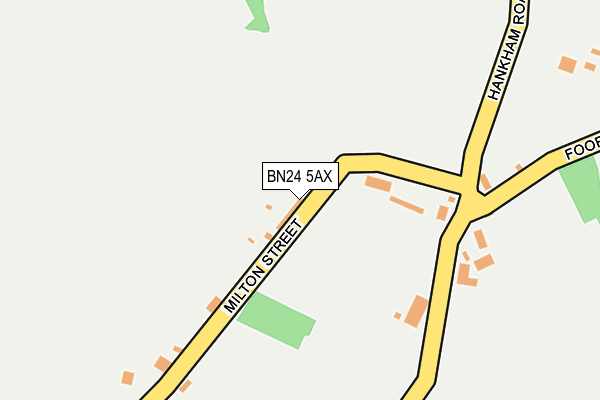 BN24 5AX map - OS OpenMap – Local (Ordnance Survey)