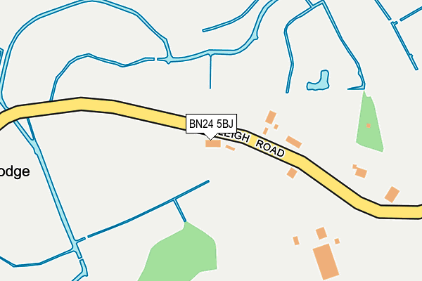 BN24 5BJ map - OS OpenMap – Local (Ordnance Survey)