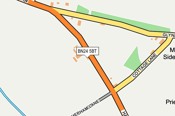 BN24 5BT map - OS OpenMap – Local (Ordnance Survey)