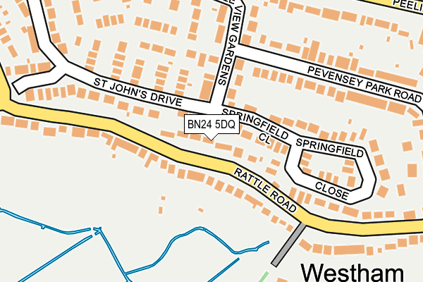 BN24 5DQ map - OS OpenMap – Local (Ordnance Survey)
