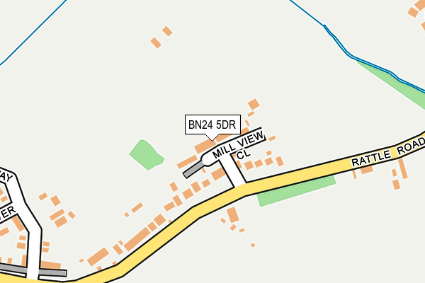 BN24 5DR map - OS OpenMap – Local (Ordnance Survey)