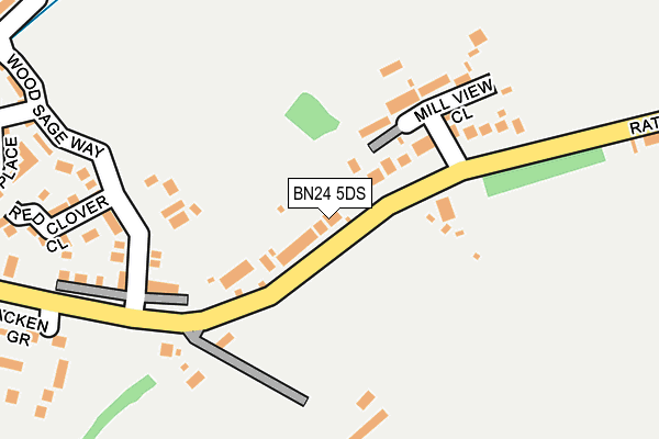 BN24 5DS map - OS OpenMap – Local (Ordnance Survey)