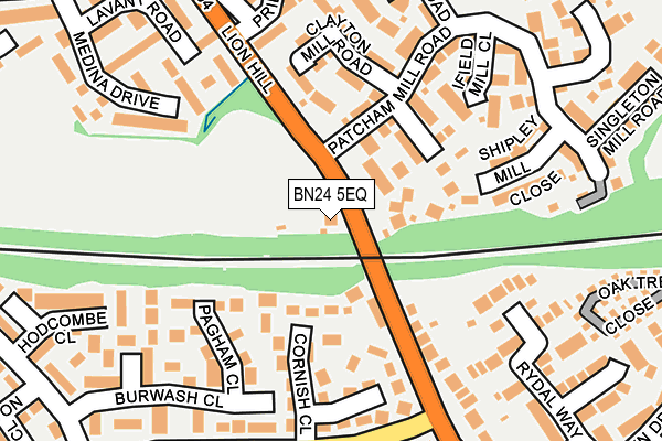 BN24 5EQ map - OS OpenMap – Local (Ordnance Survey)