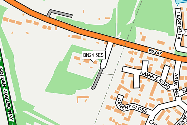 BN24 5ES map - OS OpenMap – Local (Ordnance Survey)