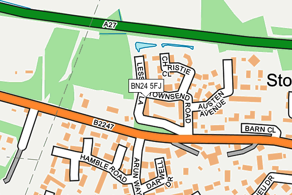 BN24 5FJ map - OS OpenMap – Local (Ordnance Survey)