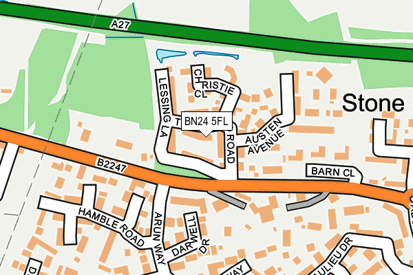 BN24 5FL map - OS OpenMap – Local (Ordnance Survey)