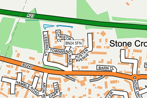 BN24 5FN map - OS OpenMap – Local (Ordnance Survey)