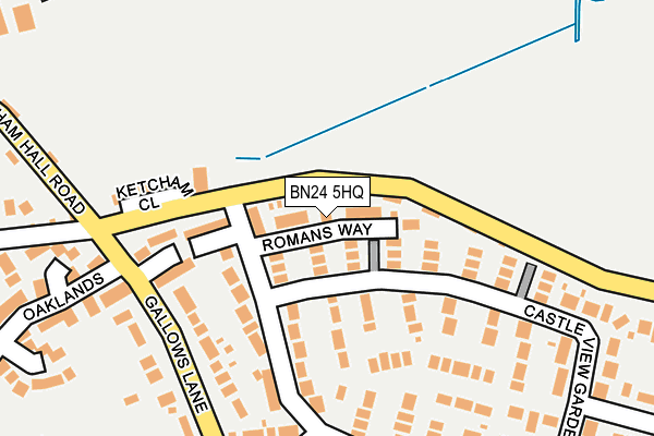 BN24 5HQ map - OS OpenMap – Local (Ordnance Survey)