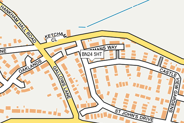 BN24 5HT map - OS OpenMap – Local (Ordnance Survey)