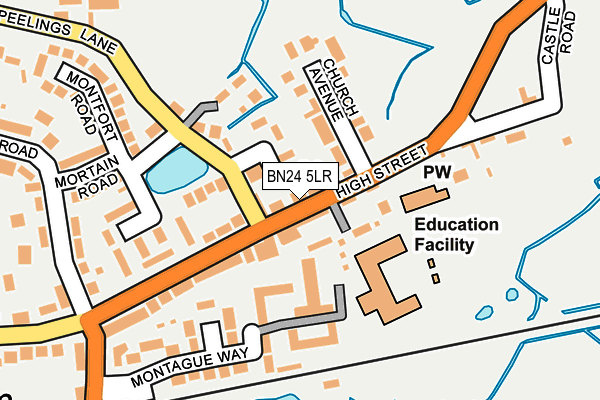 BN24 5LR map - OS OpenMap – Local (Ordnance Survey)