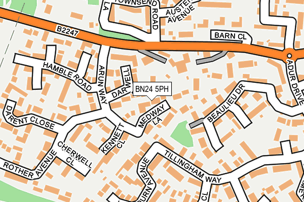 BN24 5PH map - OS OpenMap – Local (Ordnance Survey)
