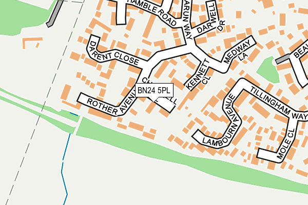 BN24 5PL map - OS OpenMap – Local (Ordnance Survey)
