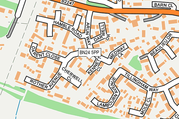BN24 5PP map - OS OpenMap – Local (Ordnance Survey)